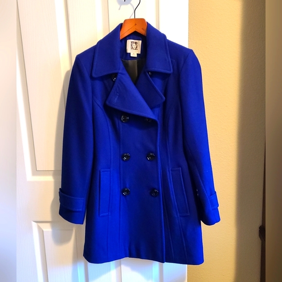 Anne Klein Jackets & Blazers - 🥳HP🎉Anne Klein NWOT double-breasted wool peacoat